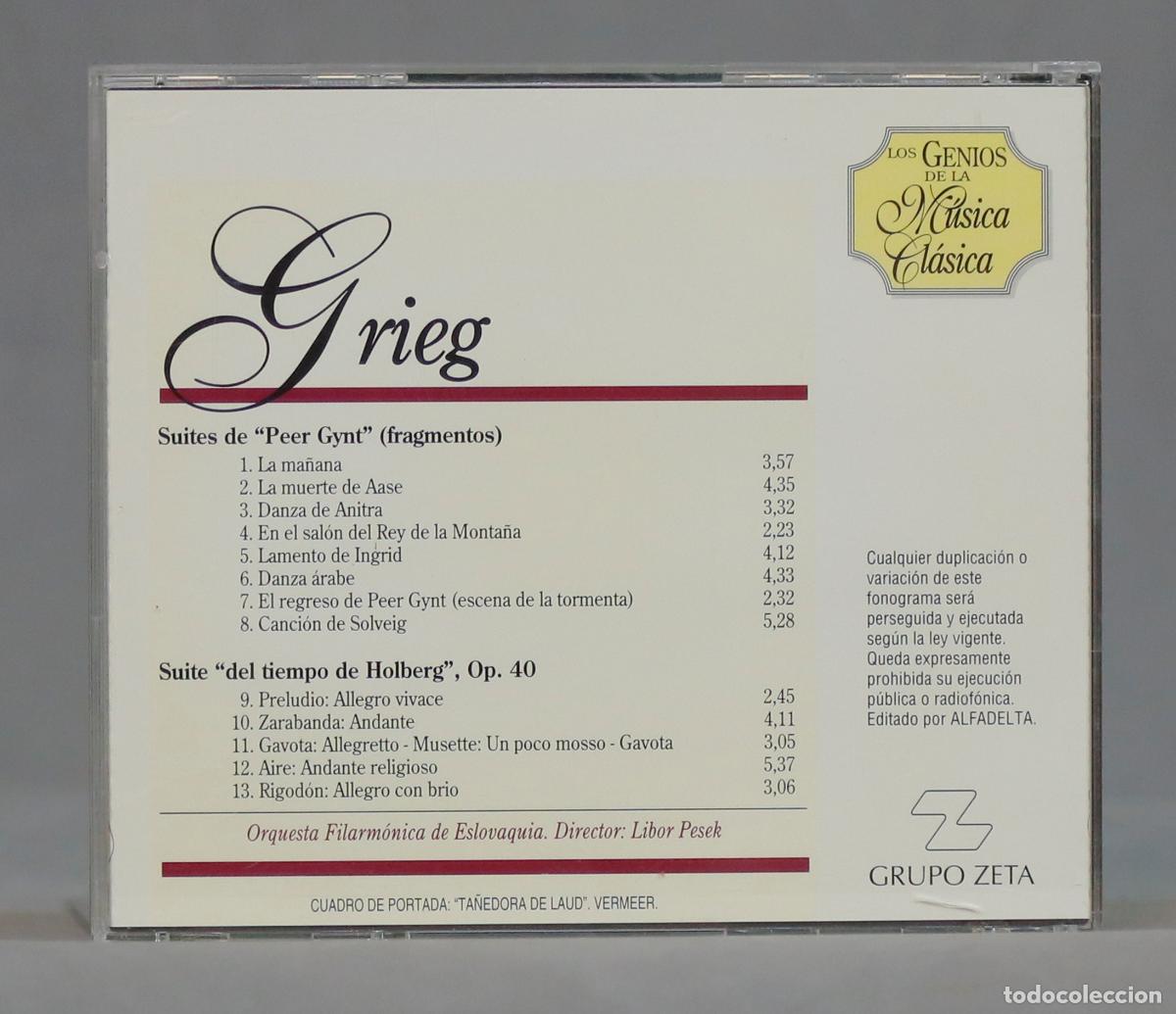 CDs de m&uacute;sica: CD. GRIEG - Foto 2