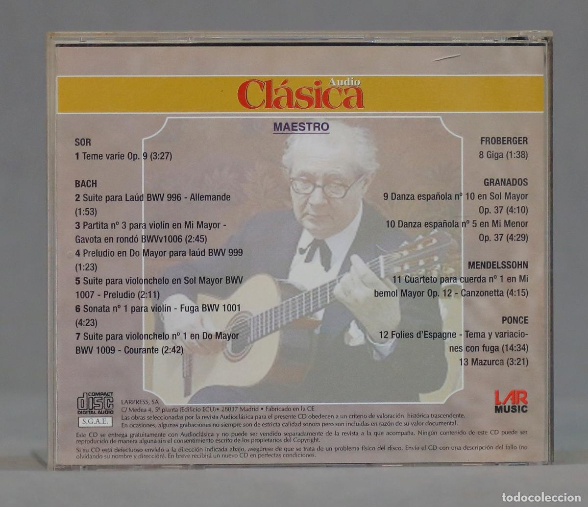CDs de m&uacute;sica: CD. ANDRES SEGOVIA. MAESTRO - Foto 2