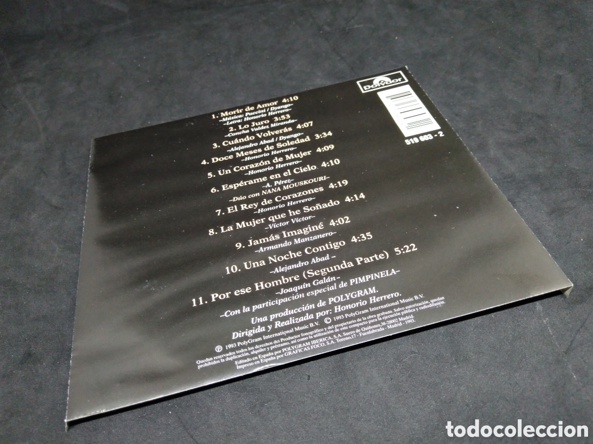 CDs de m&uacute;sica: DYANGO - MORIR DE AMOR - CD - 1993 - DISCO VERIFICADO - Foto 9