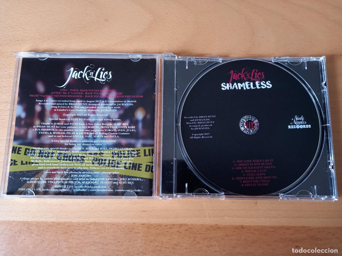 CDs de m&uacute;sica: JACK N LIES: Shameless - CD (2017) - Foto 3