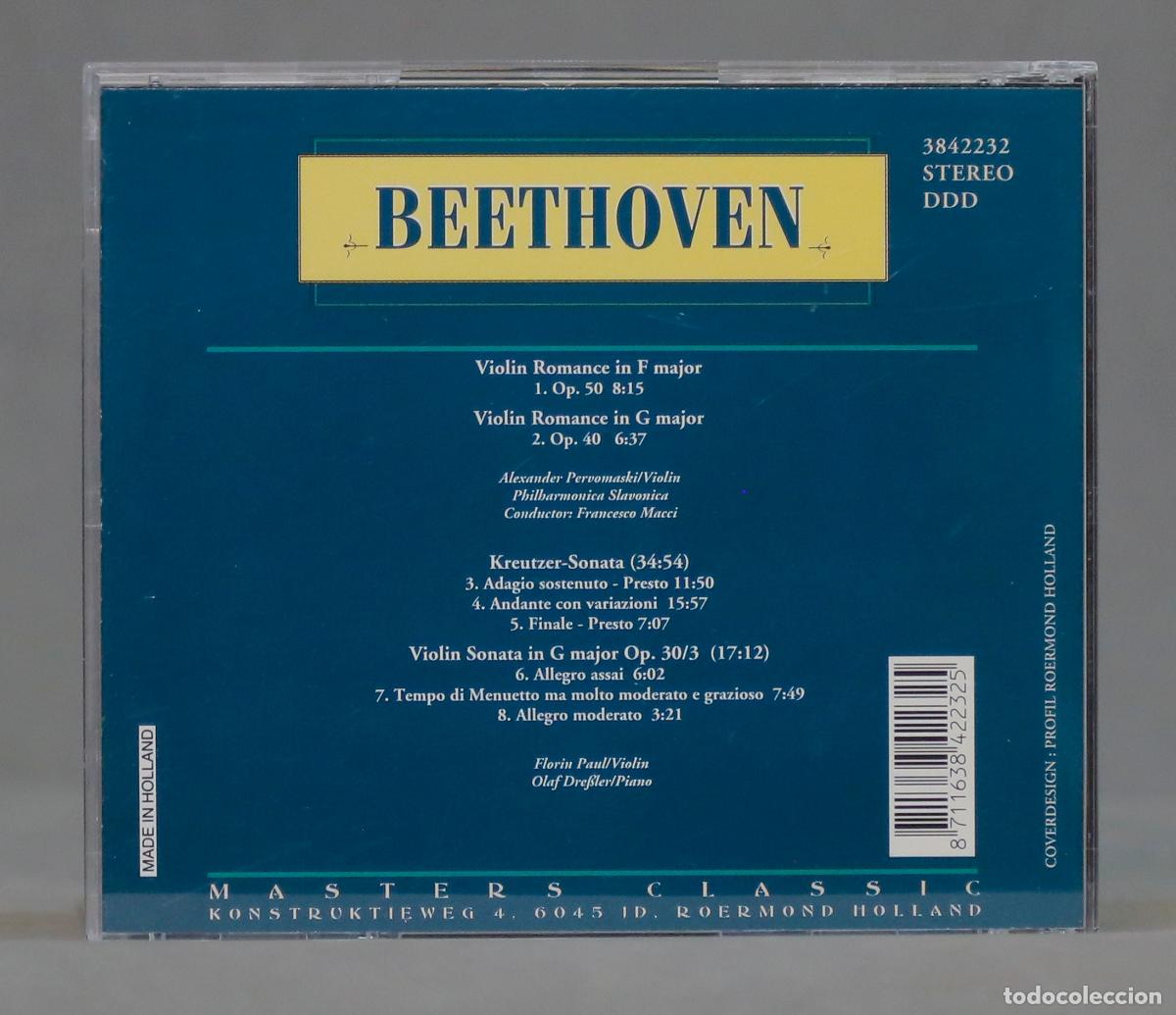 CDs de m&uacute;sica: CD. Beethoven Romances for Violin Kreutzer-Sonata - Foto 2