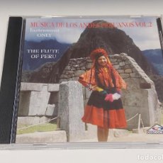 CDs de Música: MÚSICA DE LOS ANDES PERUANOS. VOL. 2 / THE FLUTE OF PERU / CD-DISCOCESA / 14 TEMAS / IMPECABLE.. Lote 382435014