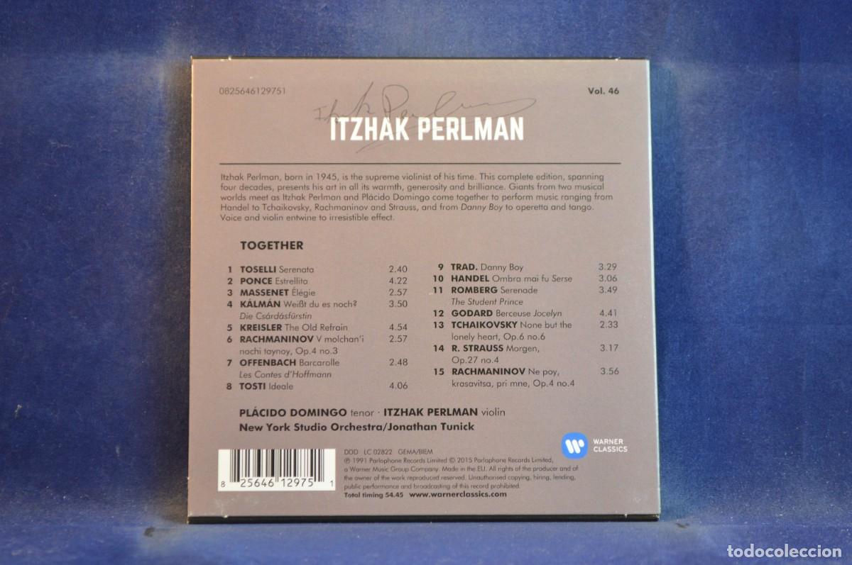 CDs de m&uacute;sica: PLACIDO DOMINGO, ITZHAK PERLMAN - PLACIDO & ITZHAK TOGETHER - CD - Foto 2