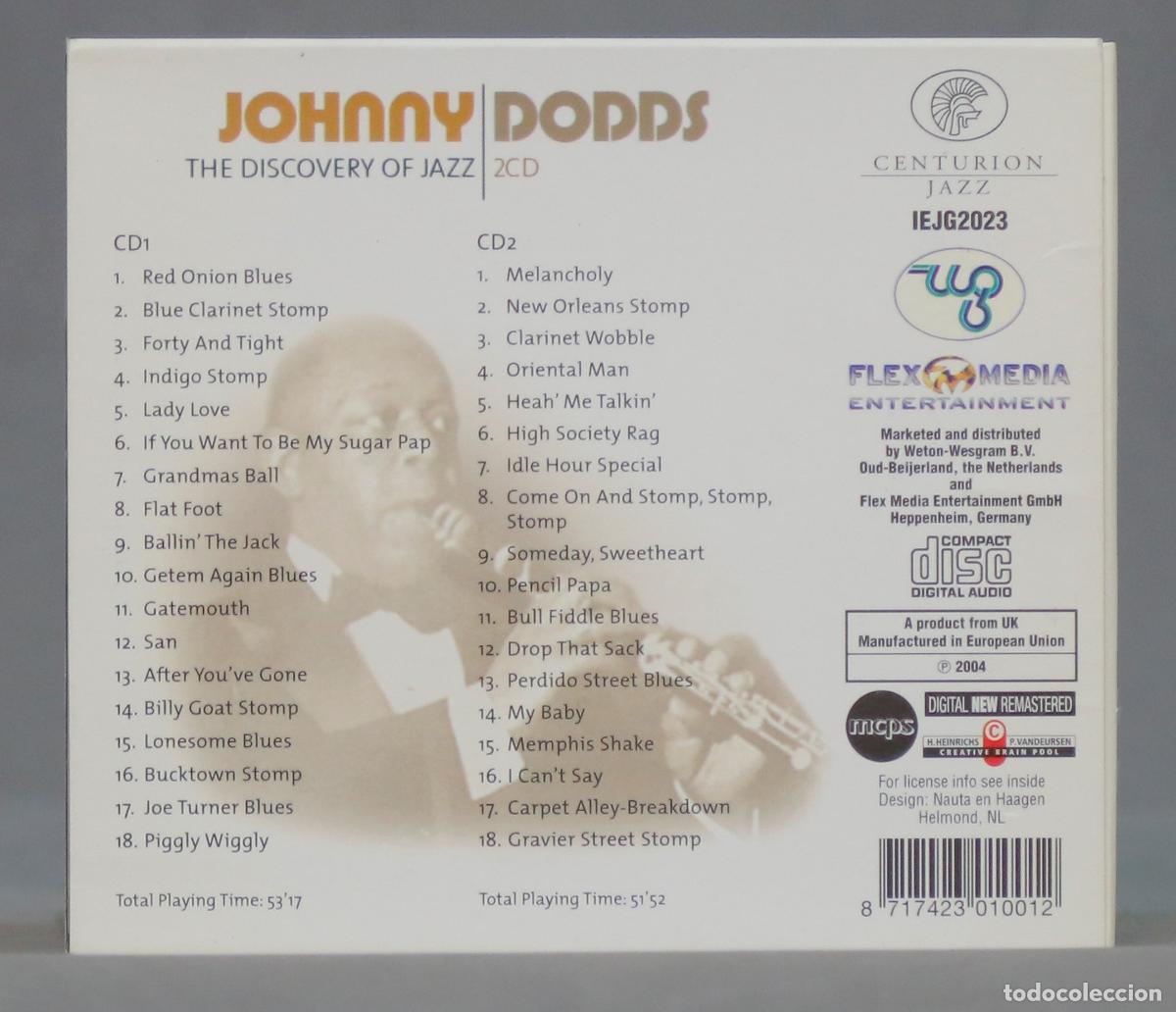 CDs de m&uacute;sica: 2 CD. Johnny Dodds &ndash; Johnny Dodds - Foto 2