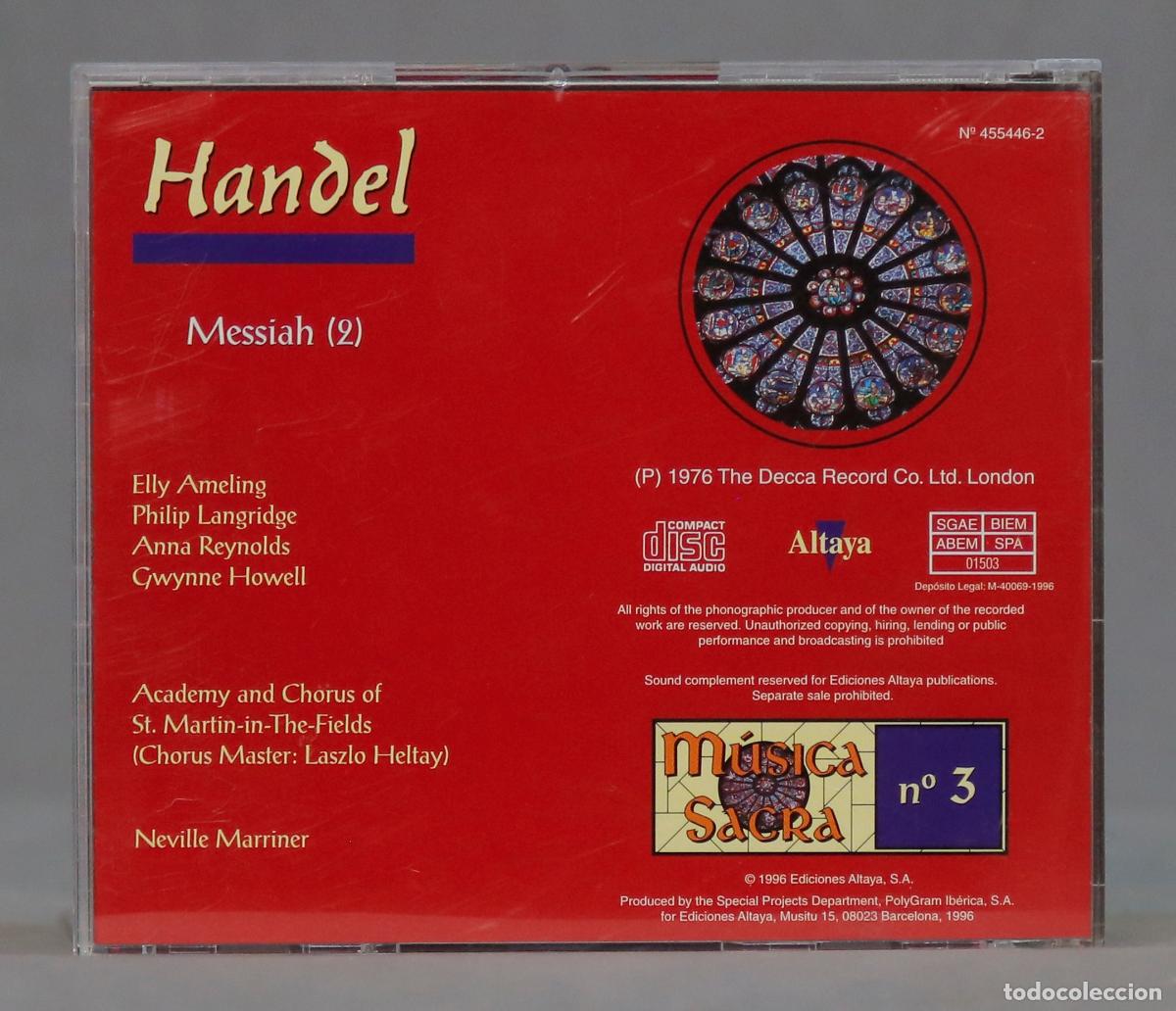 CDs de m&uacute;sica: 2 CD. EL MESIAS. HANDEL - Foto 4