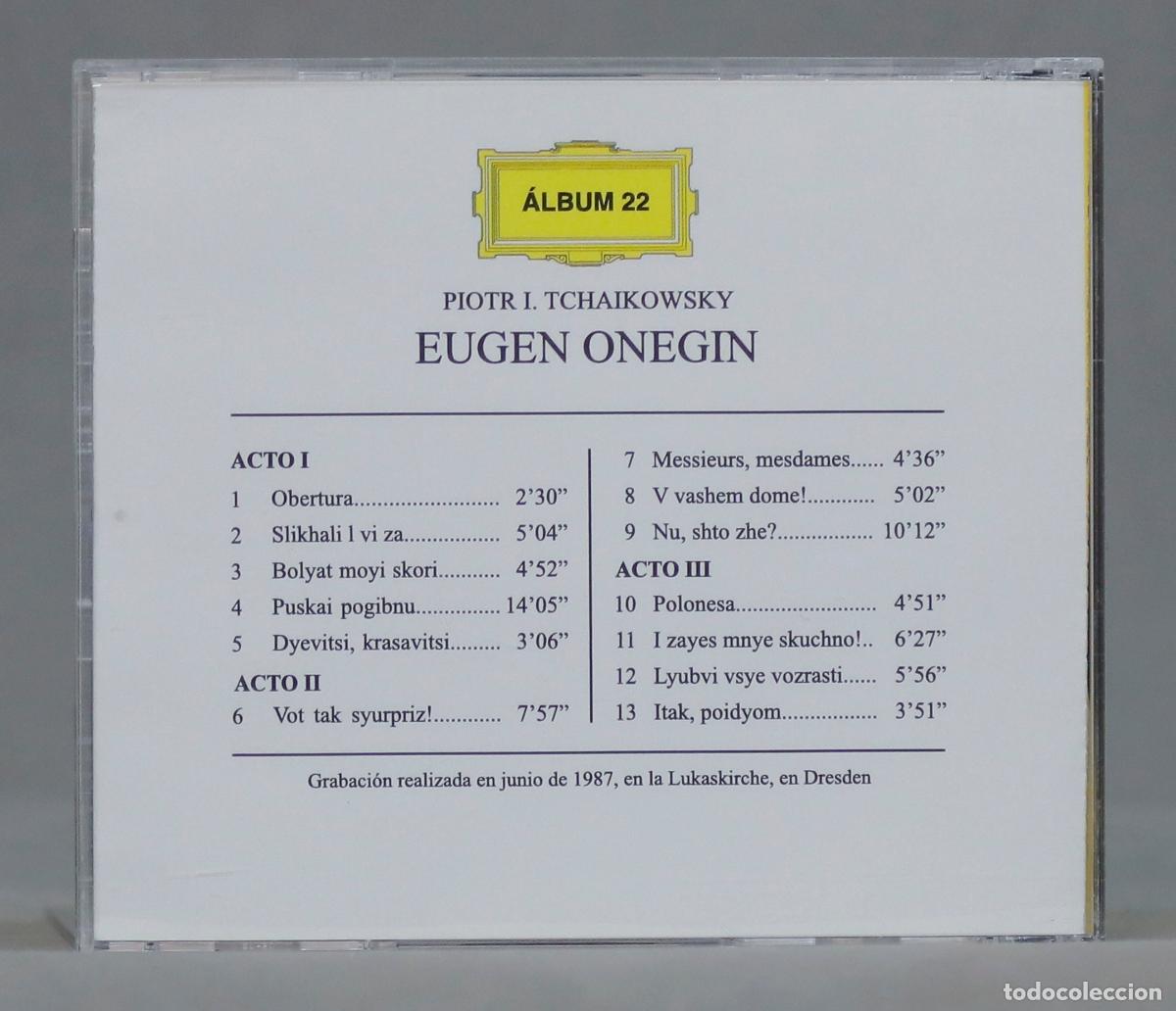 CDs de m&uacute;sica: CD. EUGEN ONEGIN. TCHAIKOWSKY - Foto 2