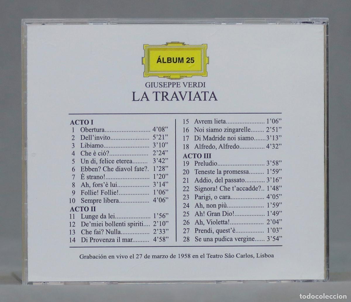 CDs de m&uacute;sica: CD. LA TRAVIATA. VERDI - Foto 2