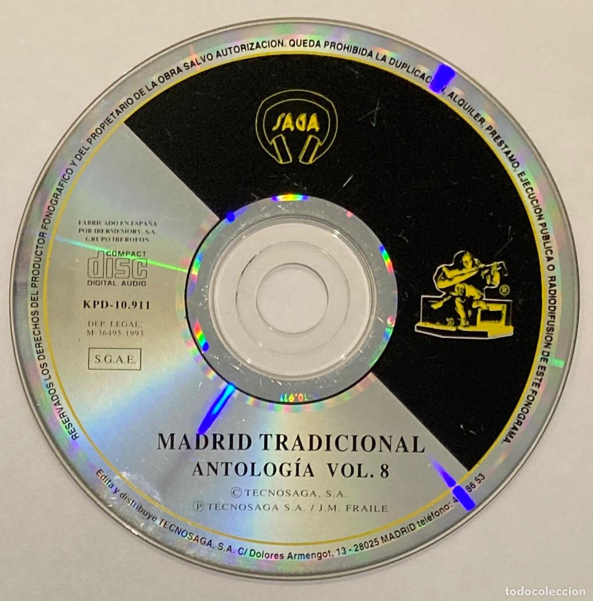 Musik-CDs: MADRID TRADICIONAL. ANTOLOGIA VOLUMEN 8