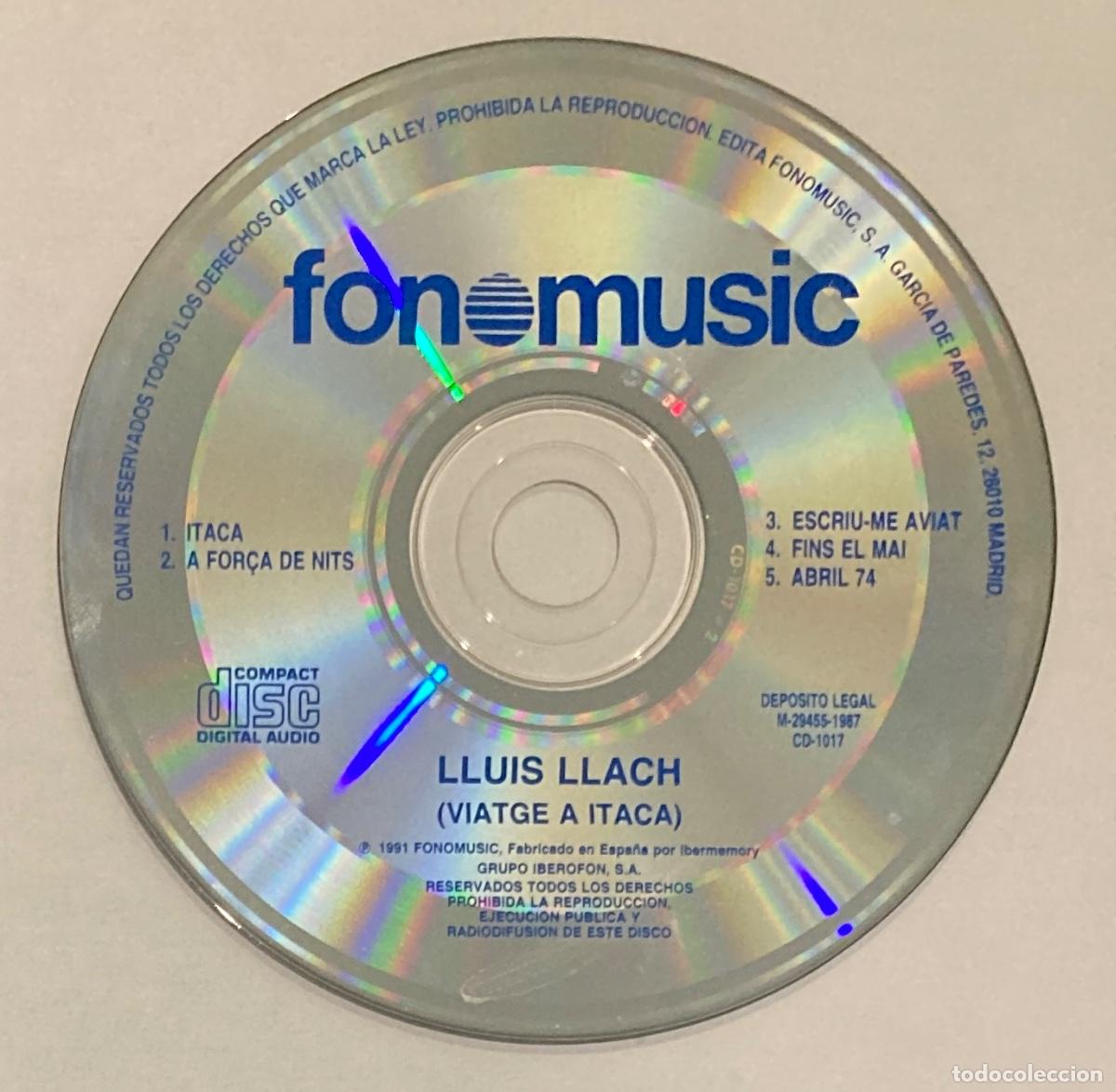 CDs de m&uacute;sica: LLUIS LLACH. VIAJE A ITACA - Foto 1