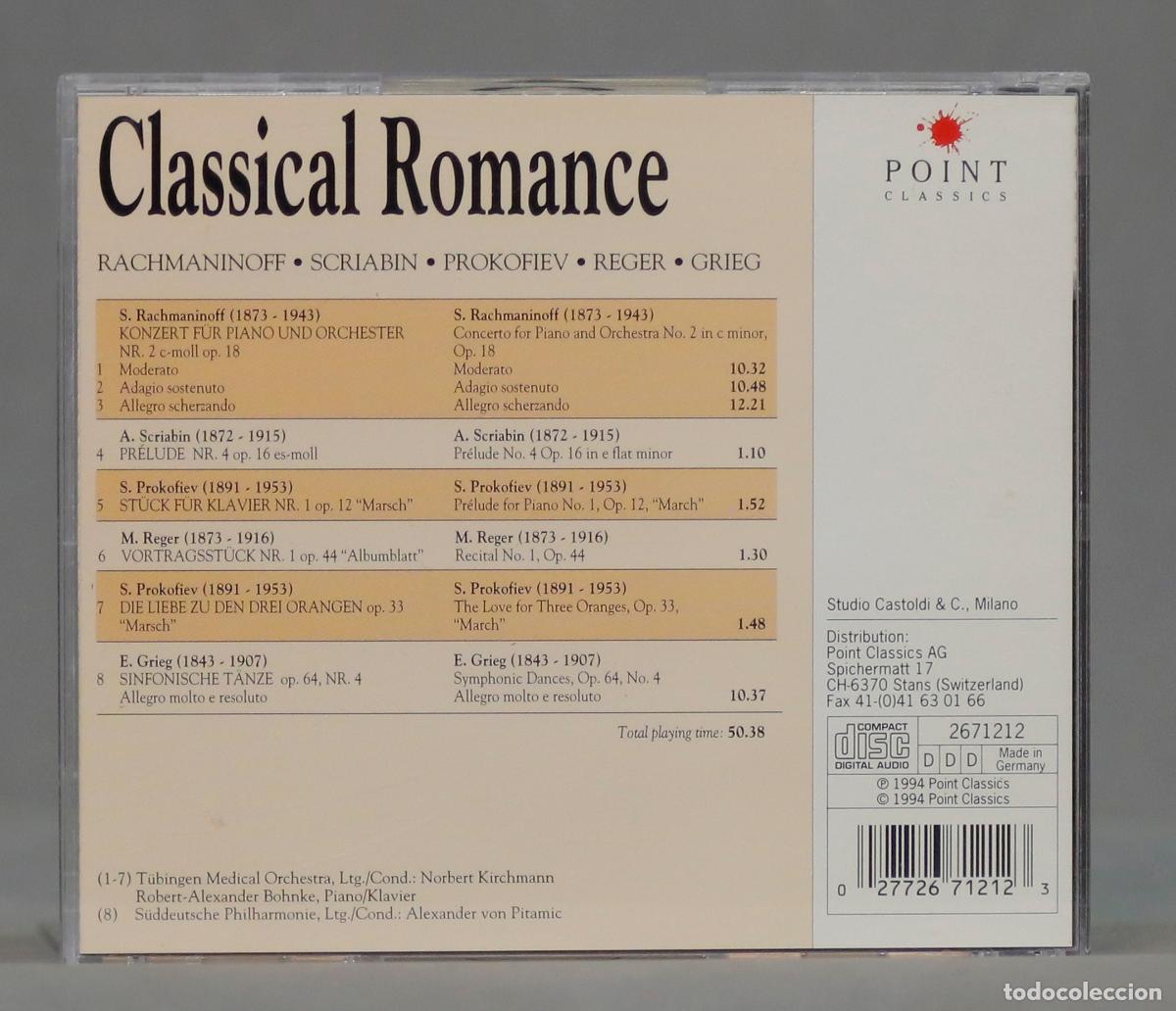 CDs de m&uacute;sica: CD. Classical Romance - Foto 2