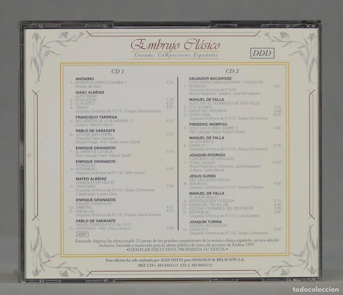 CDs de m&uacute;sica: 2 CD. EMBRUJO CLASICO - Foto 2