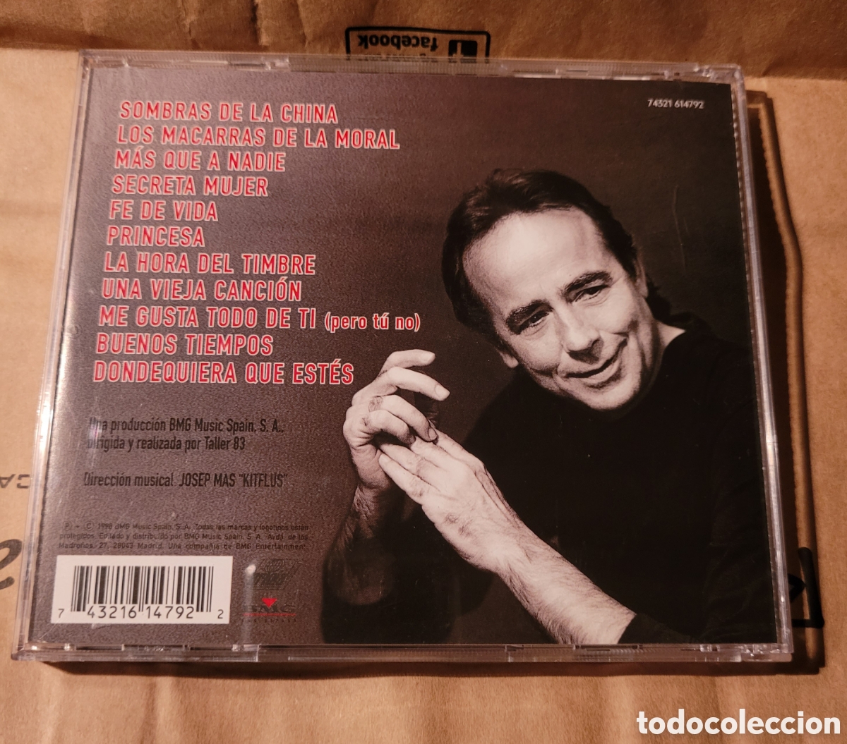 CDs de m&uacute;sica: Serrat Sombras de la china cd - Foto 2