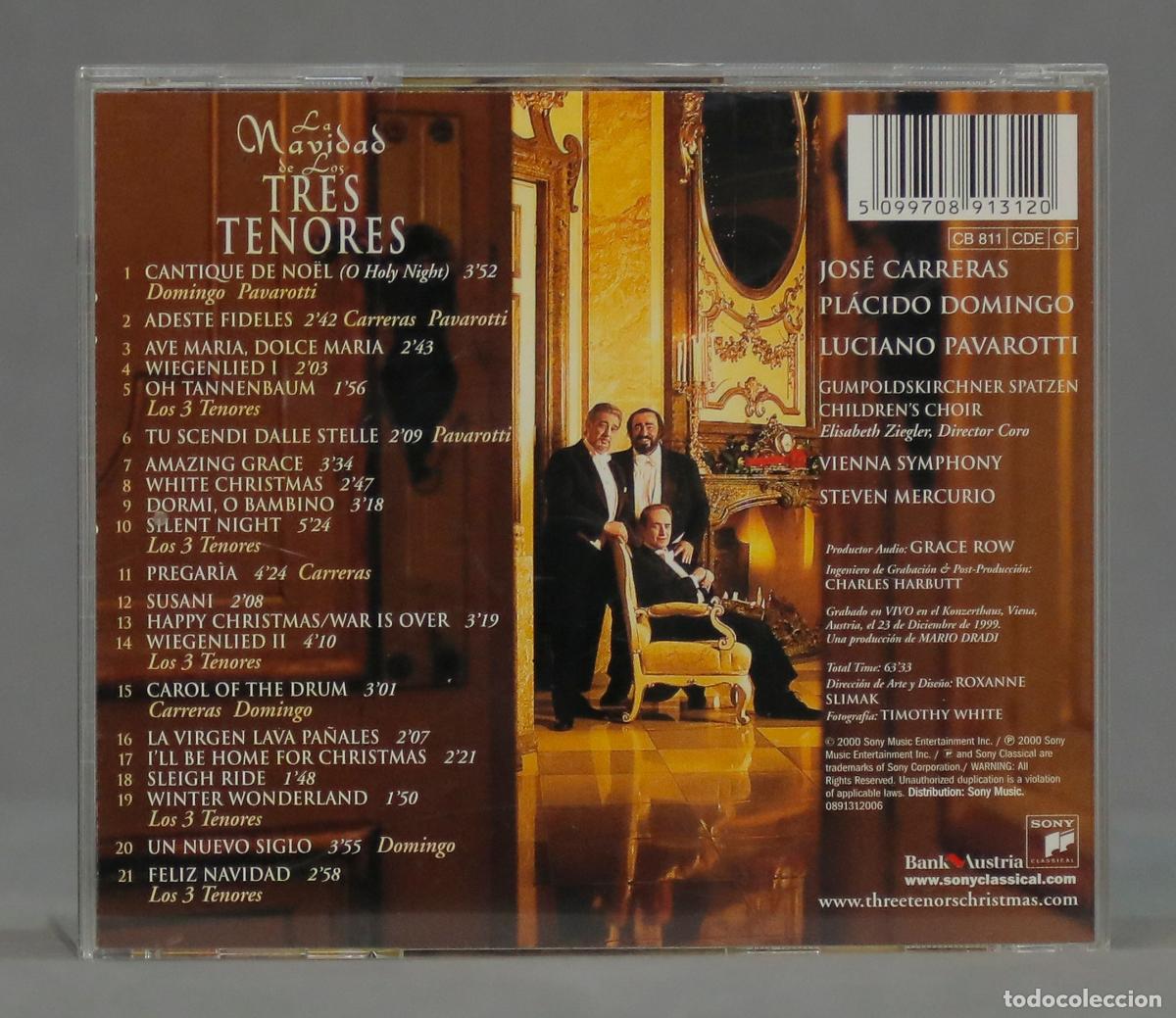 CDs de m&uacute;sica: CD. The Three Tenors &ndash; Christmas - Foto 2