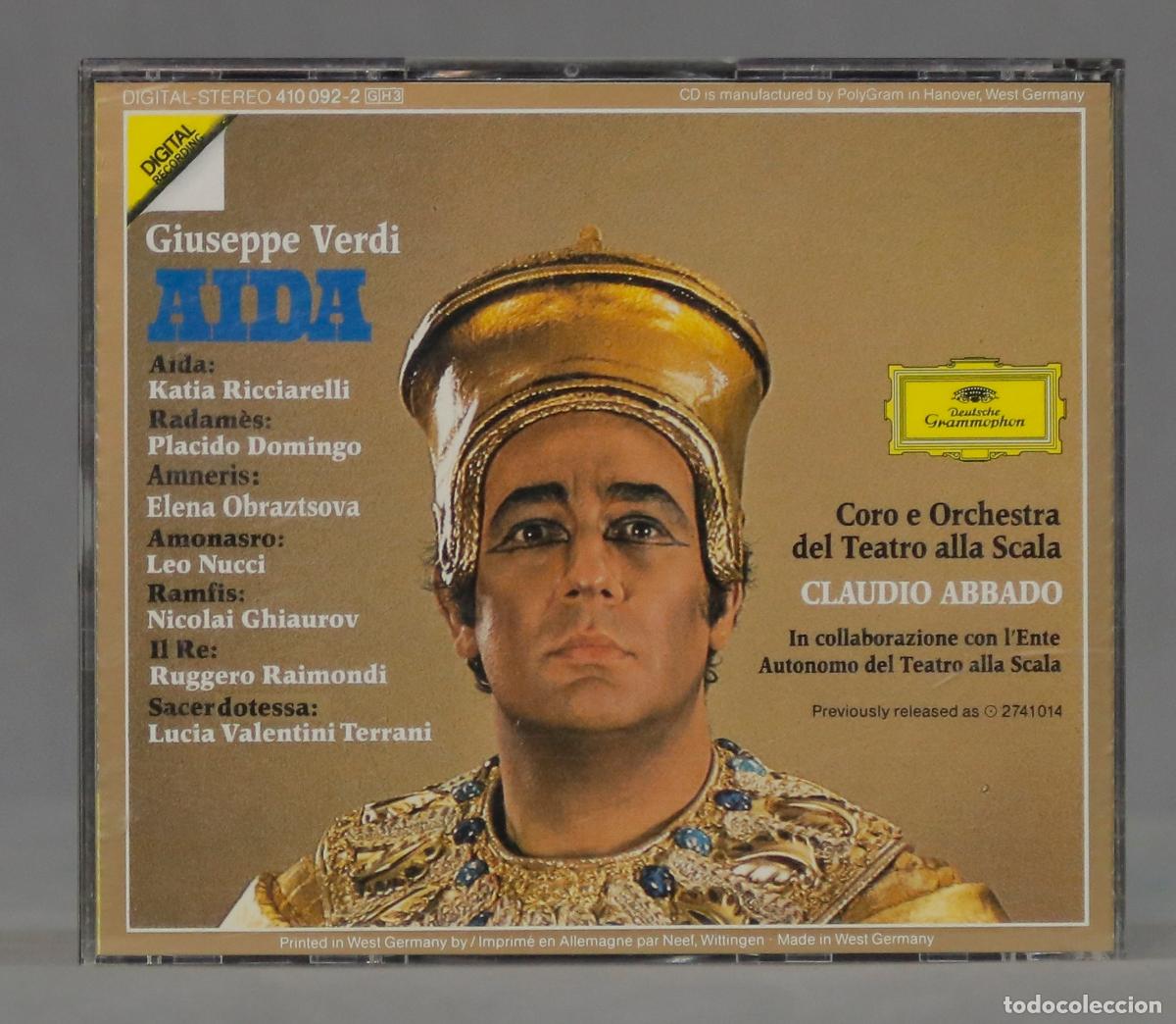 CDs de m&uacute;sica: 3 CD. Abbado &ndash; Aida. VERDI - Foto 2