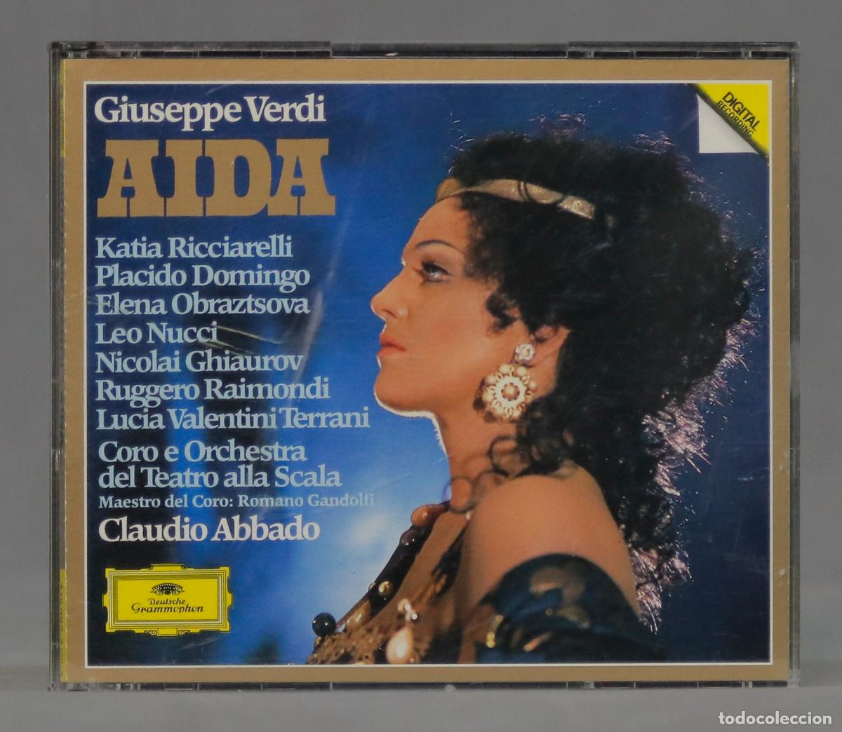 CDs de m&uacute;sica: 3 CD. Abbado &ndash; Aida. VERDI - Foto 1