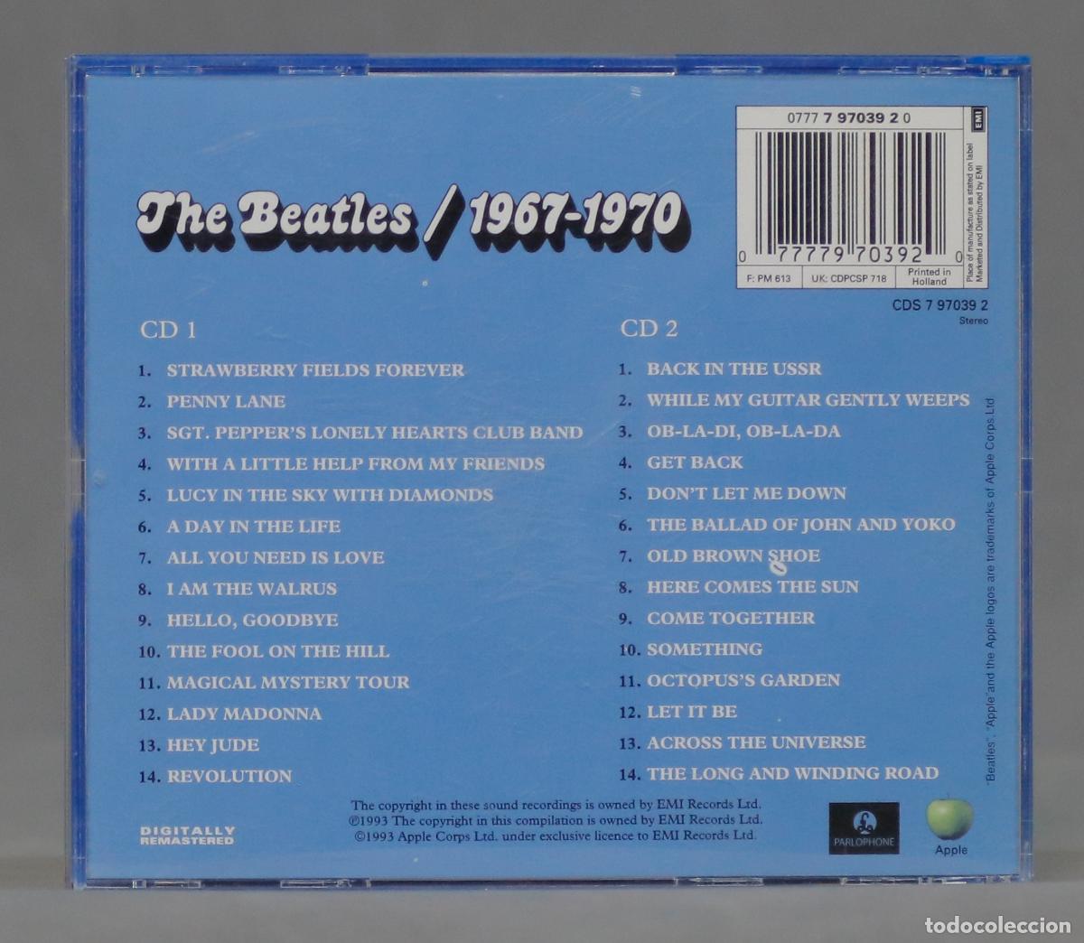 CDs de m&uacute;sica: 2 CD. The Beatles &ndash; 1967-1970 - Foto 2
