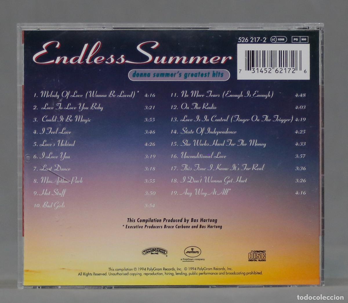 CDs de m&uacute;sica: CD. Donna Summer &ndash; Endless Summer - Foto 2