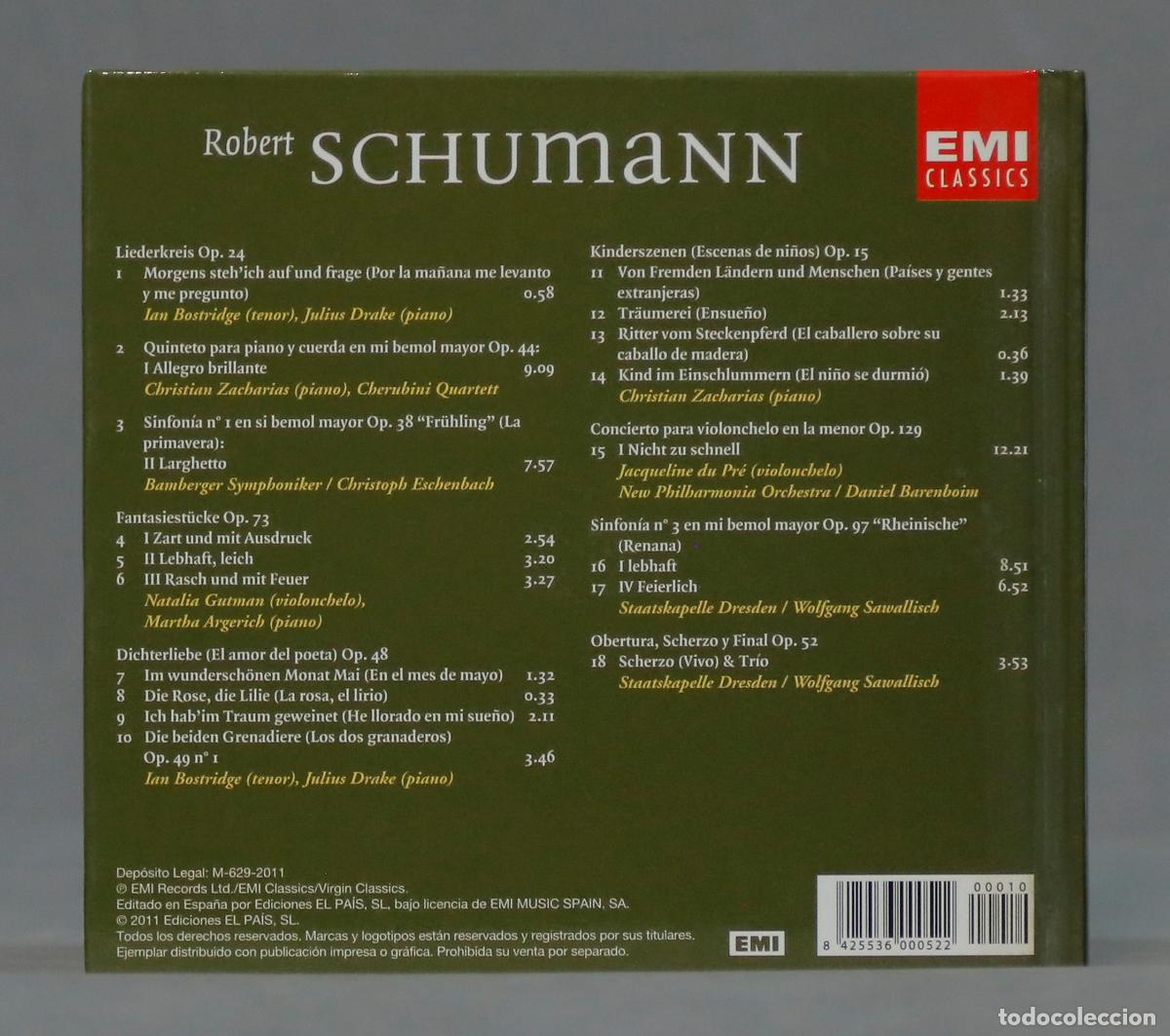 CDs de m&uacute;sica: CD. SCHUMANN - Foto 2