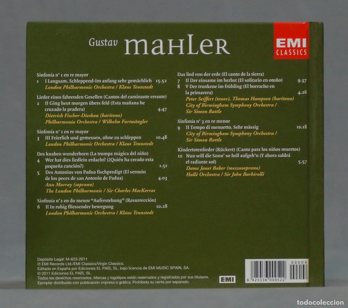 CDs de m&uacute;sica: CD. MAHLER - Foto 2