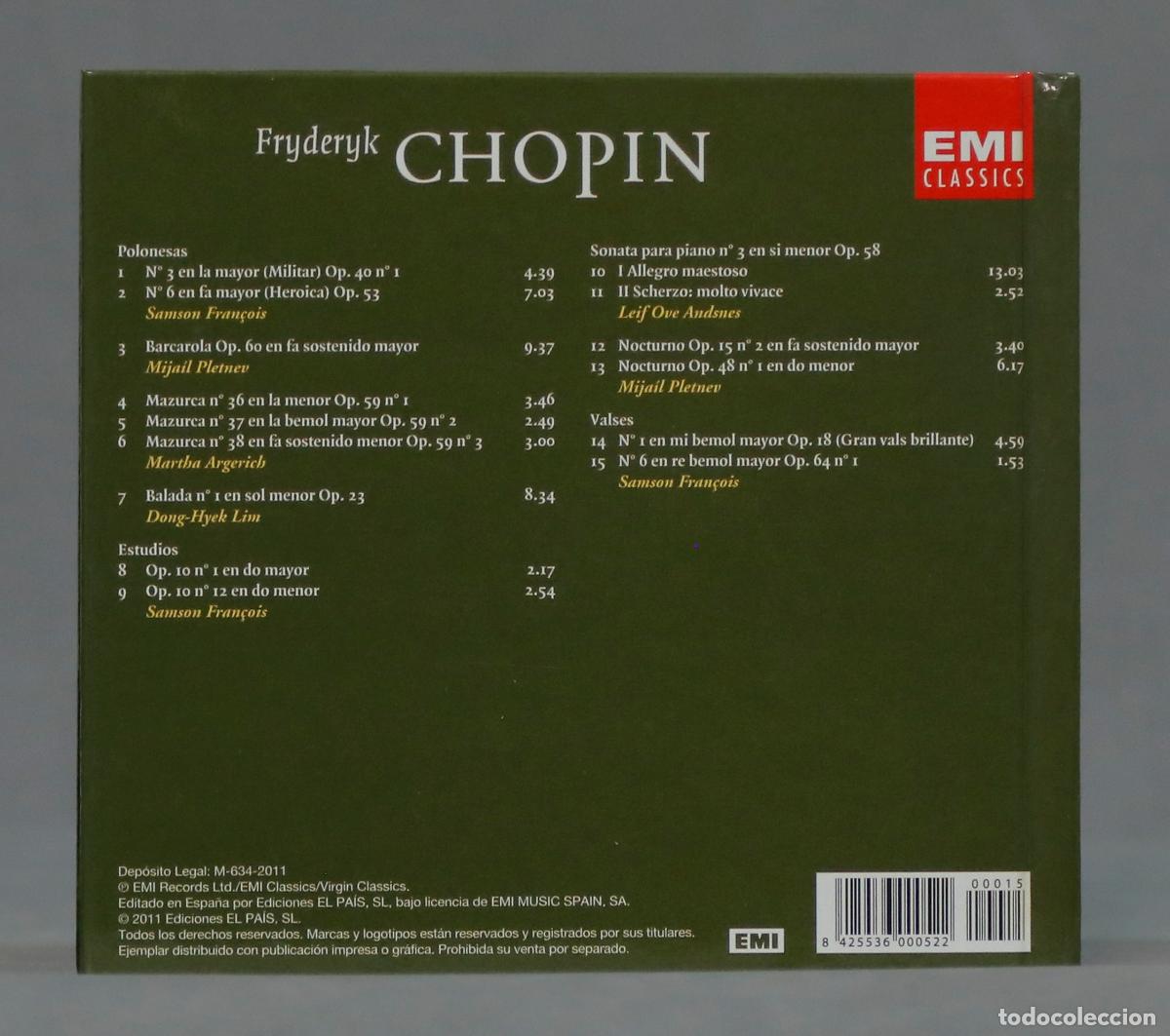 CDs de m&uacute;sica: CD. CHOPIN - Foto 2