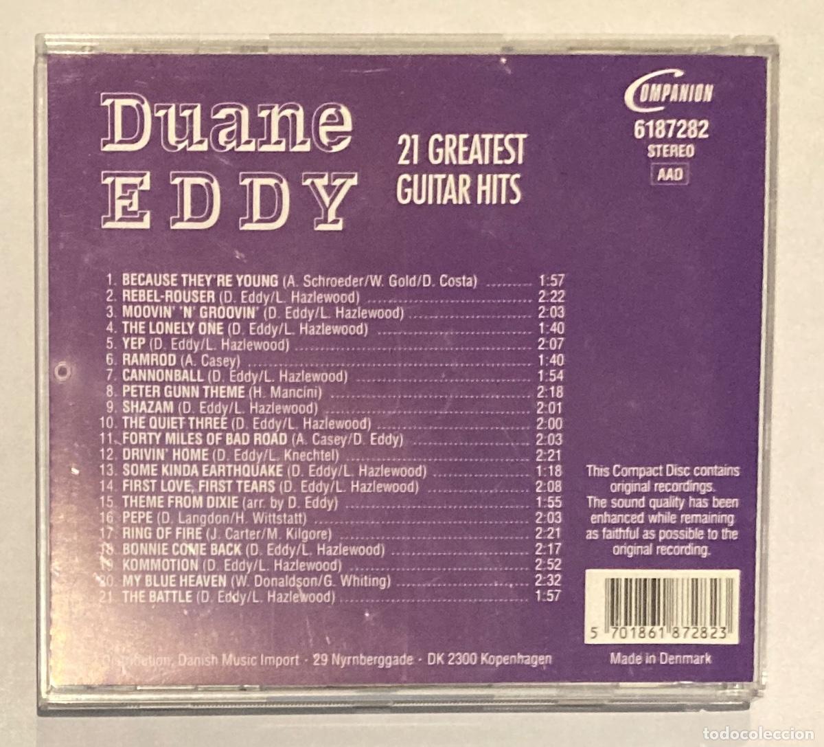 CDs de m&uacute;sica: DUANE EDDY. 21 GREATEST HITS (0354CD) - Foto 2