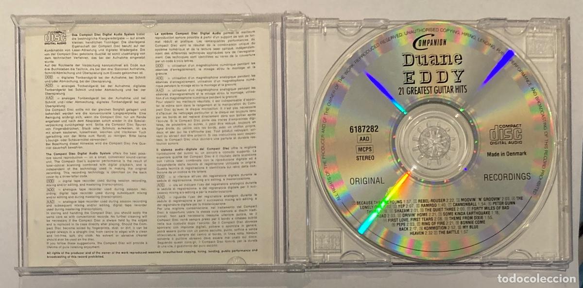 CDs de m&uacute;sica: DUANE EDDY. 21 GREATEST HITS (0354CD) - Foto 3