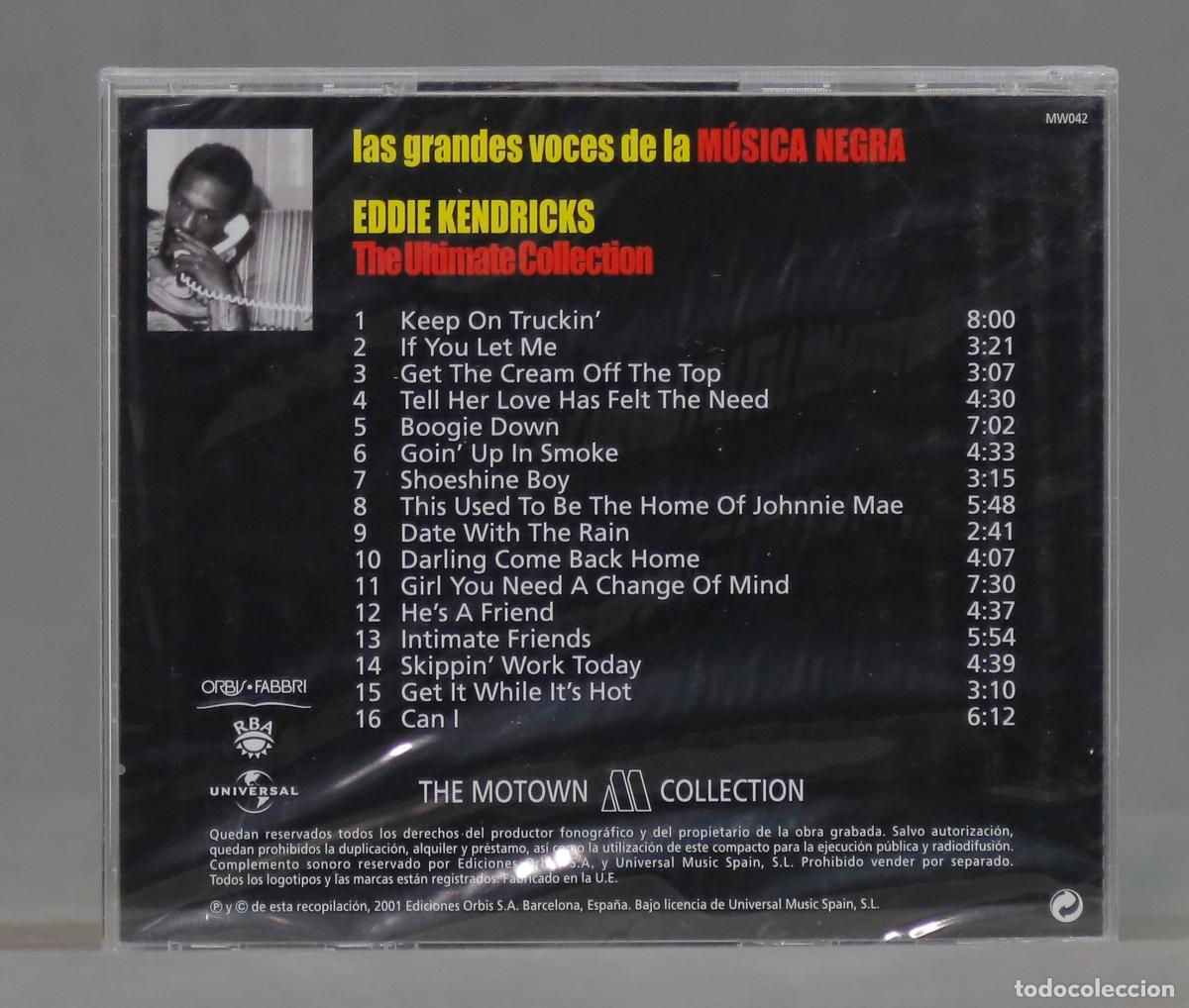 CDs de m&uacute;sica: CD. Eddie Kendricks &ndash; The Ultimate Collection. PRECINTADO - Foto 2