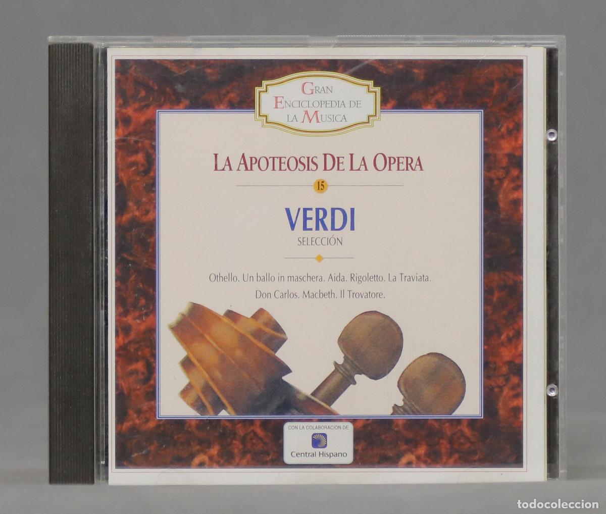 CDs de m&uacute;sica: CD. LA APOTEOSIS DE LA OPERA. VERDI - Foto 1