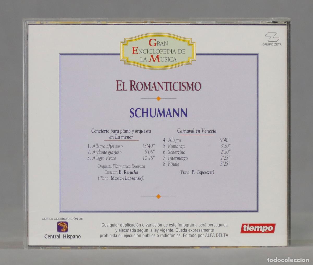 CDs de m&uacute;sica: CD. EL ROMANTICISMO. SCHUMANN - Foto 2