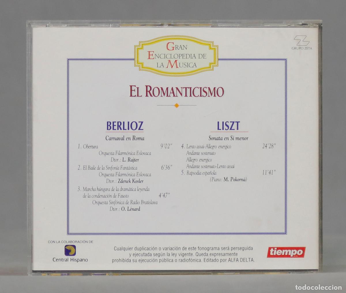 CDs de m&uacute;sica: CD. EL ROMANTICISMO. BERLIOZ. LISZT - Foto 2