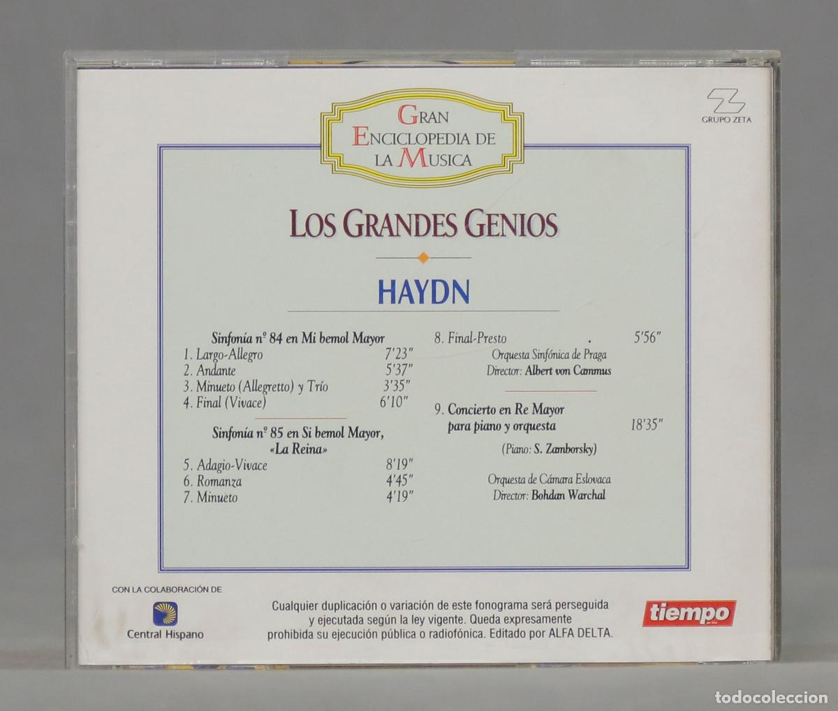 CDs de m&uacute;sica: CD. GRANDES GENIOS. HAYDN - Foto 2
