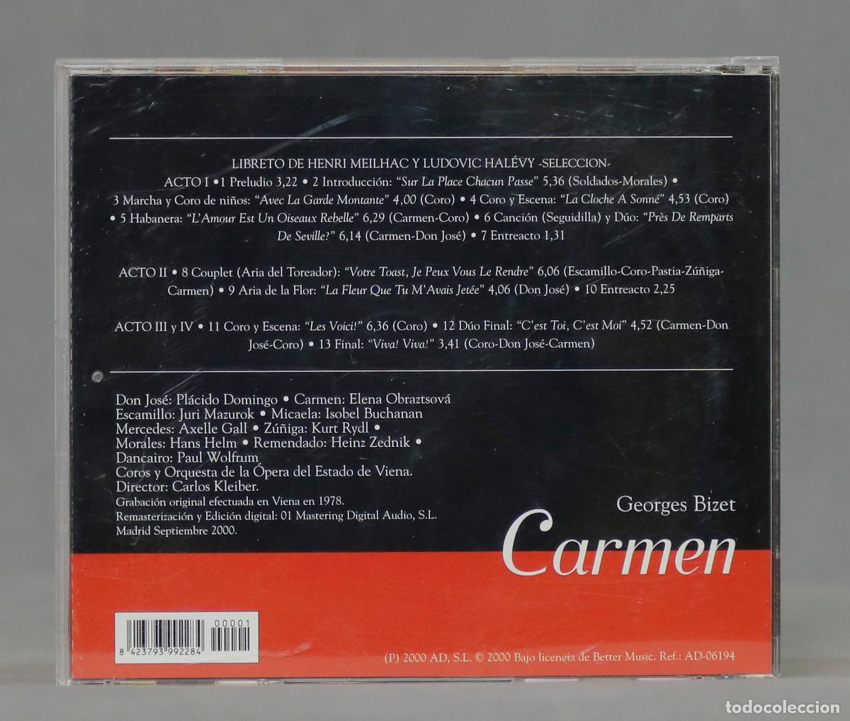 CDs de m&uacute;sica: CD. CARMEN. BIZET - Foto 2
