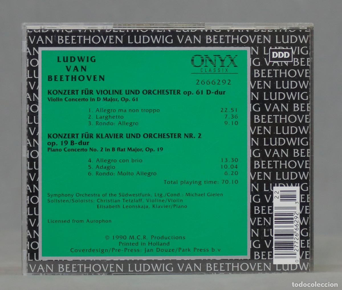 CDs de m&uacute;sica: CD. Ludwig van Beethoven &ndash; CD9 Onyx Classix - Foto 2