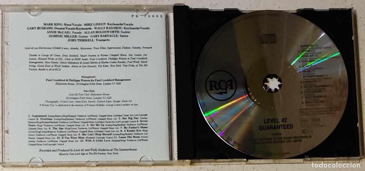 CDs de m&uacute;sica: LEVEL 42 - GUARANTEED (CD) 1991 - 12 TEMAS - Foto 2