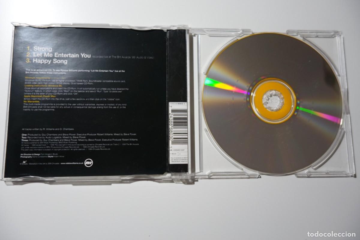 CDs de m&uacute;sica: ROBBIE WILLIAMS: Strong. CD SINGLE ORIGINAL UK. 3 TEMAS - Foto 2