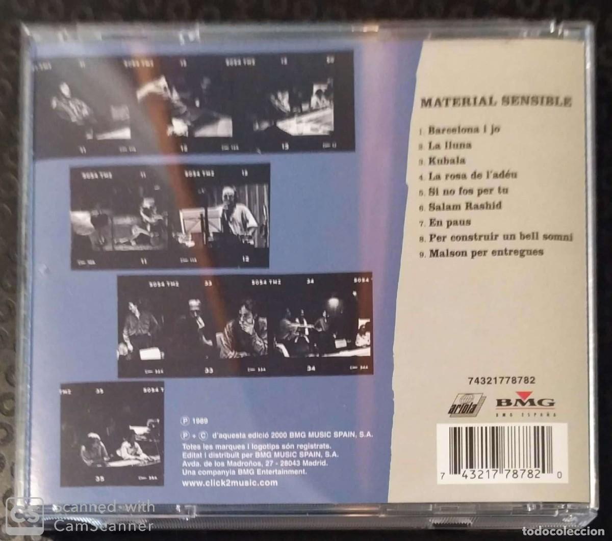 CDs de m&uacute;sica: JOAN MANUEL SERRAT (MATERIAL SENSIBLE) CD 2000 - Foto 2