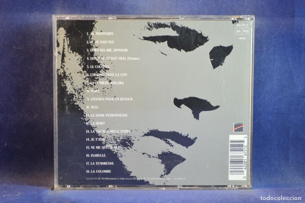 CDs de m&uacute;sica: JACQUES BREL - BREL EN PUBLIC OLYMPIA 61 - CD - Foto 2