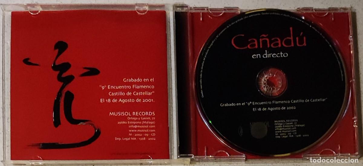 CDs de m&uacute;sica: CA&Ntilde;ADU - EN DIRECTO (CD) 2002 - 9 TEMAS - Foto 2