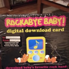 CDs de Música: ROCKABYE BABY DIGITAL DOWNLOAD CARD LULLABY NANAS BEATLES METALLICA U2 QUEEN NIRVANA BOB MARLEY. Lote 383279729