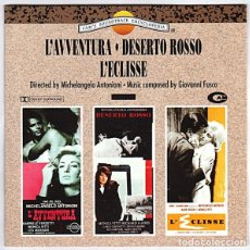 CDs de Música: L´AVVENTURA + DESERTO ROSSO + L´ECLISSE / GIOVANNI FUSCO CD BSO. Lote 383295489
