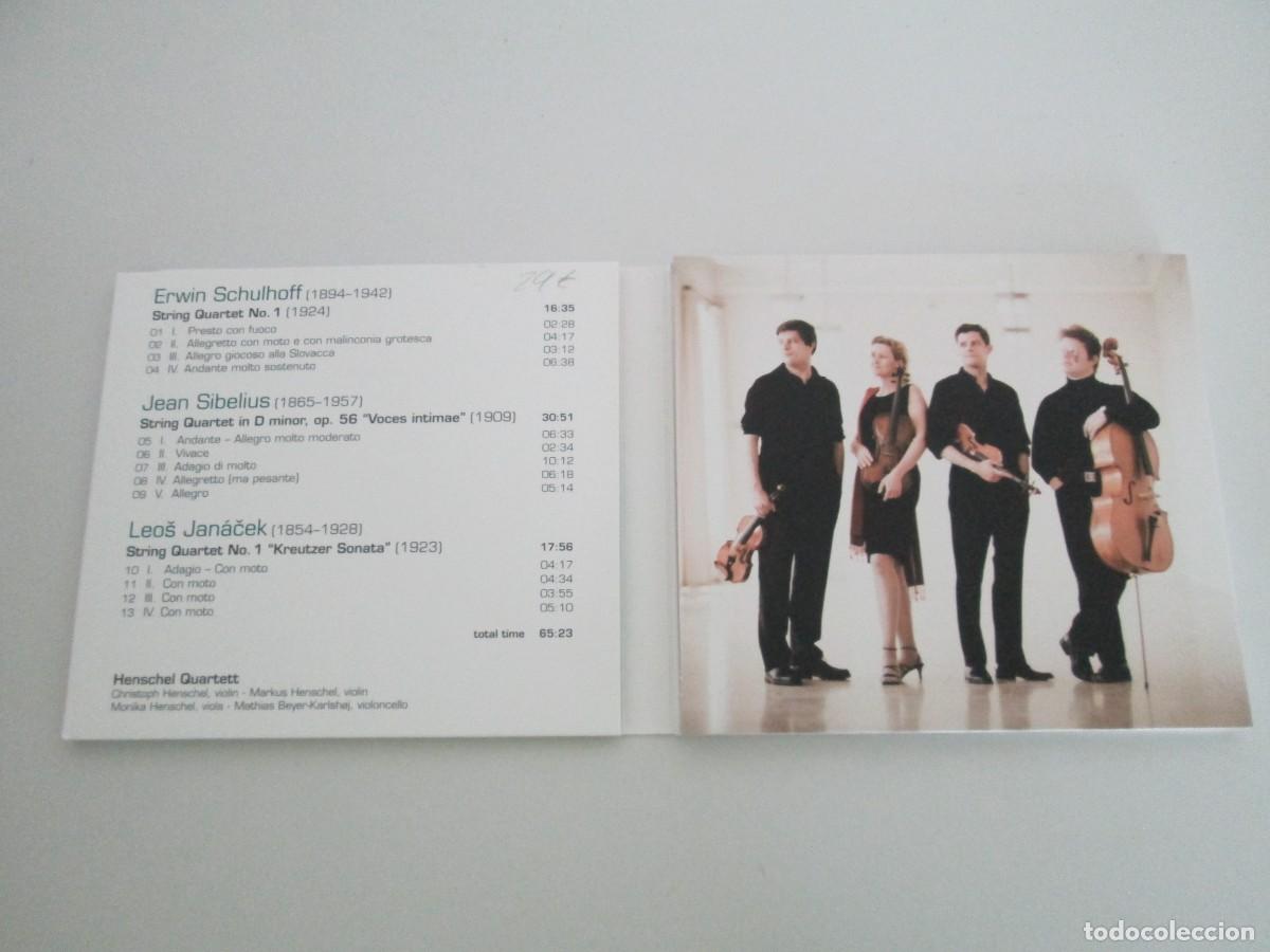 CDs de m&uacute;sica: SCHULHOFF. SIBELIUS. JANACEK. STRING QUARTETS. NEOS FUNDACION BBVA. CD. 2012 - Foto 3