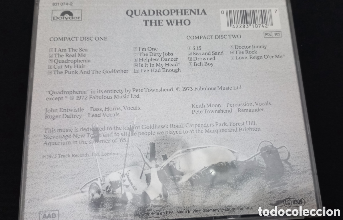 CDs de m&uacute;sica: THE WHO. QUADROPHENIA (2 CDs) - Foto 5