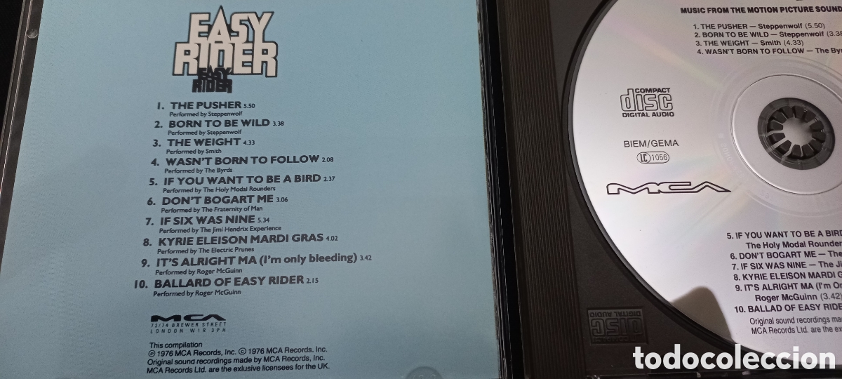 CDs de m&uacute;sica: B.S.O EASY RIDER - Foto 2