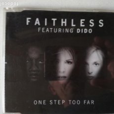 CDs de Música: FAITHLESS FT. DIDO - ONE STEP TOO FAR, CD SINGLE, 2002