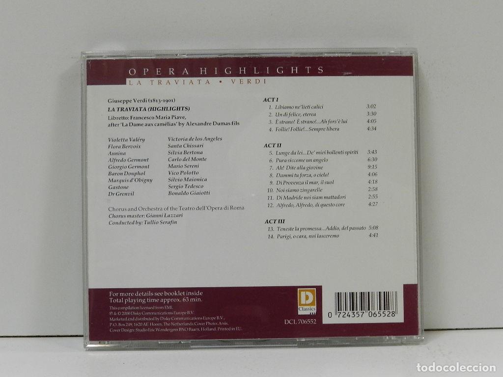 CDs de m&uacute;sica: DISCO CD. Verdi &ndash; La Traviata. COMPACT DISC. - Foto 2