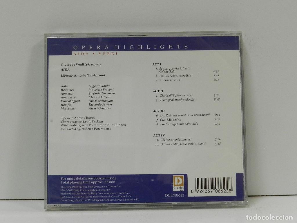CDs de m&uacute;sica: DISCO CD. Verdi &ndash; Aida. COMPACT DISC. - Foto 2