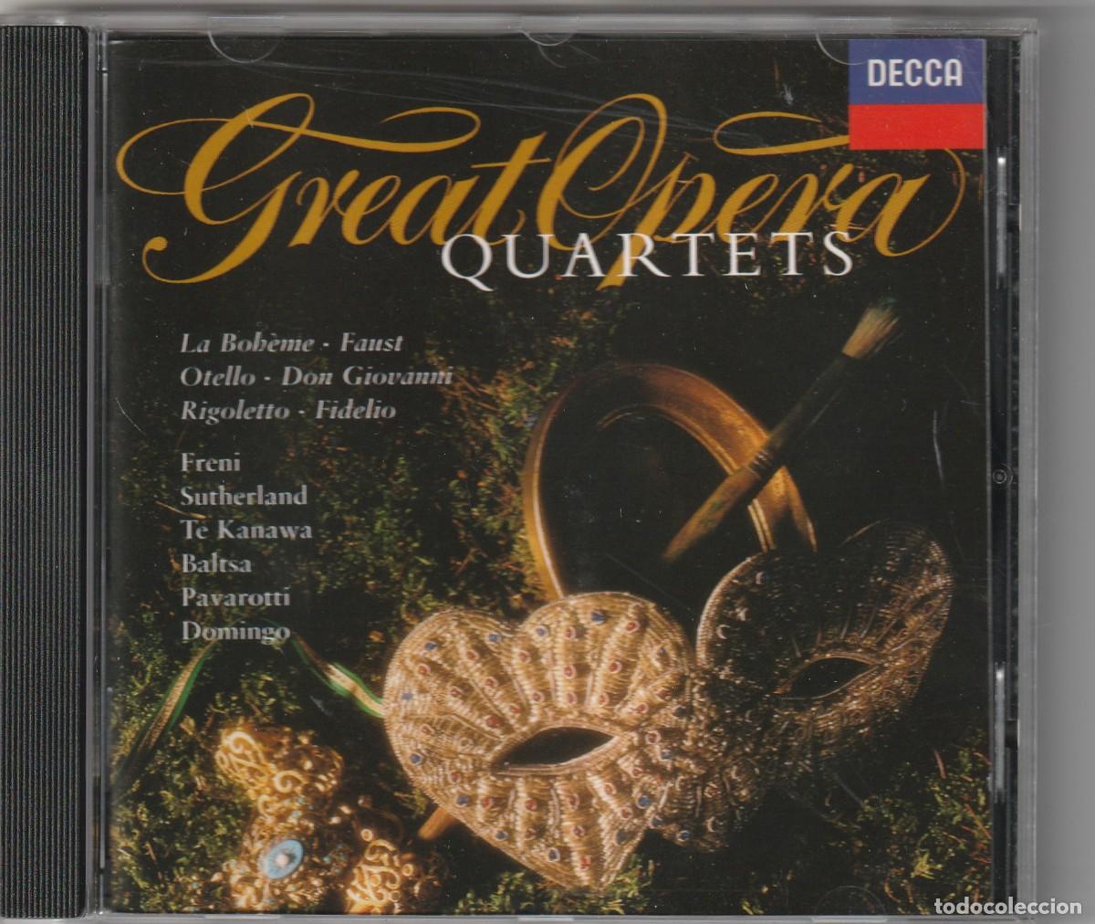 CDs de m&uacute;sica: GREAT OPERA QUARTETS (CD DECCA 1992) - Foto 1