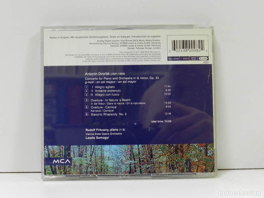 CDs de m&uacute;sica: DISCO CD. Dvoř&aacute;k &ndash; Piano Concerto / Ouvertures. COMPACT DISC. - Foto 2