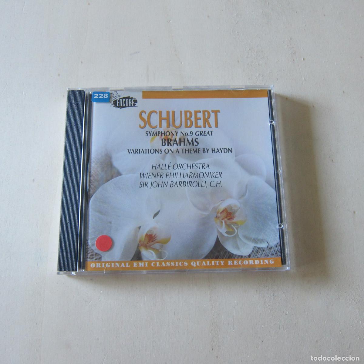 CDs de m&uacute;sica: SCHUBERT. SYMPHONY N&ordm;9. BRAHMS. - BARBIROLLI (EMI) CD - Foto 1