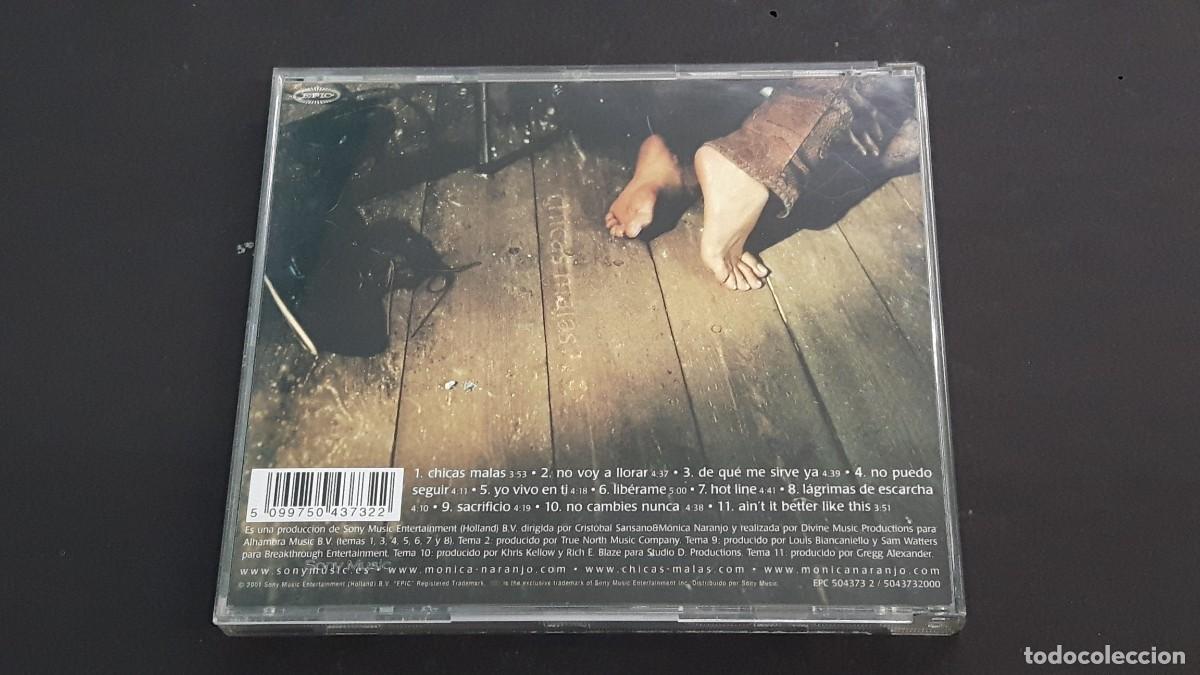 CDs de m&uacute;sica: CD M&Oacute;NICA NARANJO - CHICAS MALAS - 2001 - Foto 3
